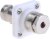 R141277000, RF Connectors / Coaxial Connectors BNC / STRAIGHT INSULATED SQUARE FLANGE JACK CLAMP TYPE - CABLE 2.6/50+75