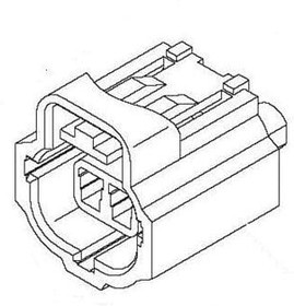 184004-1, Automotive Connectors 2 POS. PLUG ASSY KE