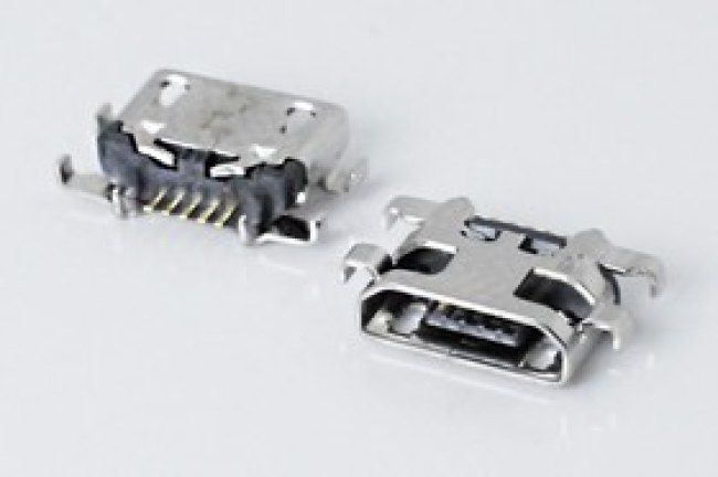 Разъем microUSB REV розетка, тип B, контакты 5C4HP, на плату, microUSBB-5SAD12REV Разъем microUSB REV розетка, тип B, контакты 5C4HP, на плату, microUSBB-5SAD12REV