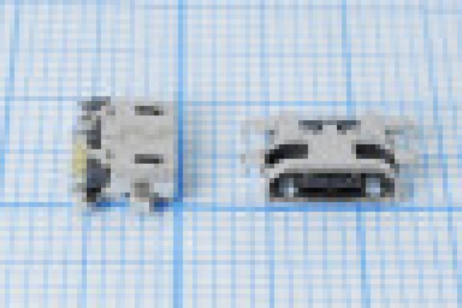 Разъем microUSB REV розетка, тип B, контакты 5C4HP, на плату, microUSBB-5SAD12REV Разъем microUSB REV розетка, тип B, контакты 5C4HP, на плату, microUSBB-5SAD12REV
