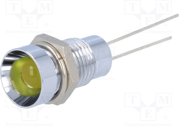 SMZS 081, Индикат.лампа LED, вогнутый, Отв 8,2мм, IP40, на печатную плату