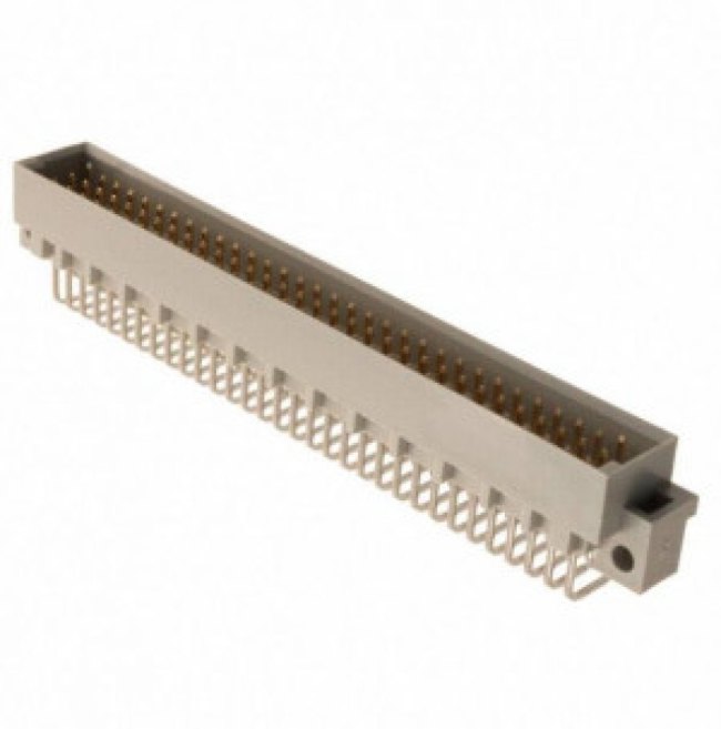 09031966951, Harting 96 Way 2.54mm Pitch, Type C Class C2, 3 Row, Right Angle DIN 41612 Connector, Plug 09031966951, Harting 96 Way 2.54mm Pitch, Type C Class C2, 3 Row, Right Angle DIN 41612 Connector, Plug