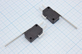 Переключатель концевой 29x10 x16мм, 220В, 16А, SPDT, планка 51мм, KW1-103B, клеммы 6.3мм; Q-1733 ПКонц 29x10 x16\220\16\[SPDT] \\L51\KW1-103