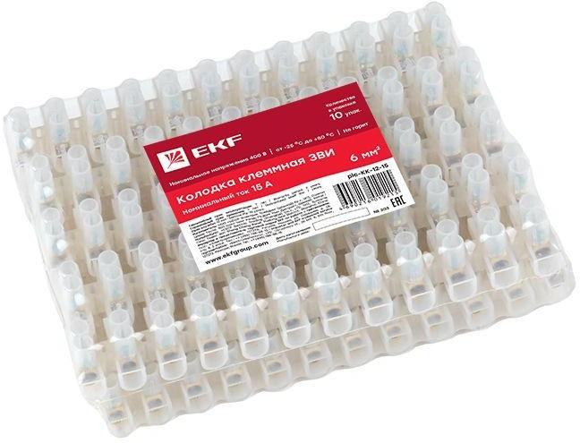Колодка клеммная 12мм 15А EKF plc-KK-12-15