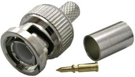 BNC-C59P, Разъем BNC, штекер, RG-59, обжим (Crimp)