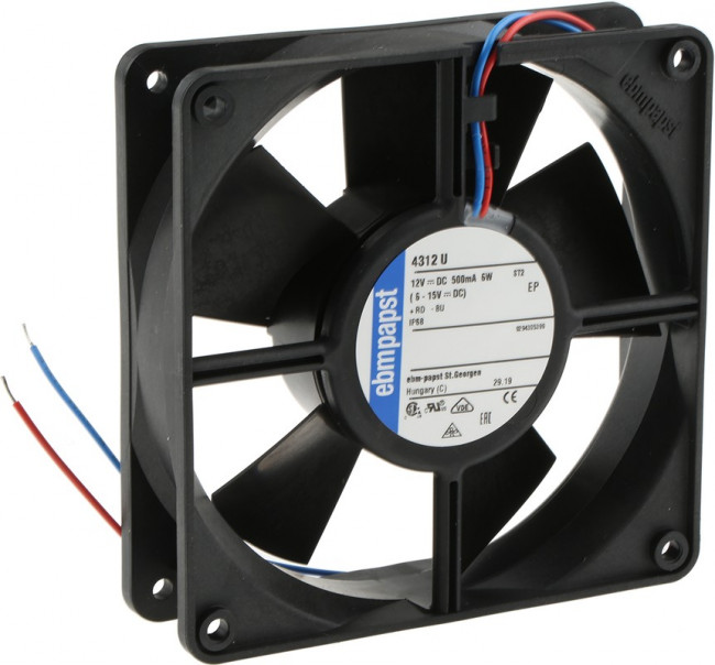 Вентилятор Ebmpapst 4312U 12v 420mA 5W 120x32 2pin