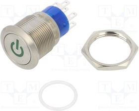 ATP19-SL4-612-M0DE-03Q, Pushbutton Switches 19mm Anti-vandal Sealed Pushbutton Switch