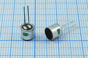 Микрофон электретный всенаправленный 6x5.2мм; № 4279б микэ 6,0x 5,2\O\2P\-36\ KPCM-G60H50P-56dB