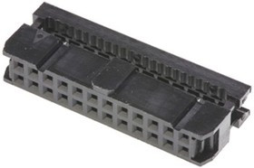T812124A100CEU, 24-Way IDC Connector Socket for Cable Mount, 2-Row