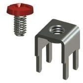8191-2, Terminals SCREW TERMINAL RED