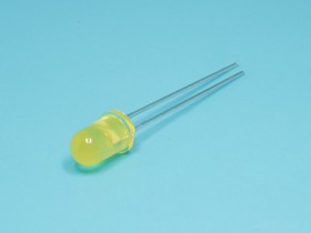 LY3330, Светодиод d=5мм, желтый, 15,0mcd