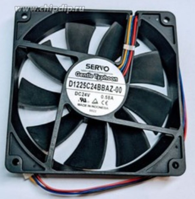 Вентилятор SERVO D1225C24BBAZ-00 120x25 24V 0.58A 4pin стандарт
