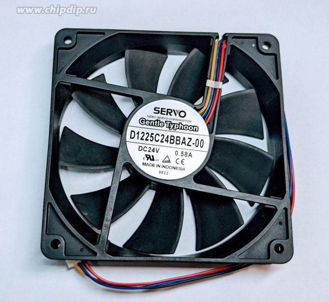 Вентилятор SERVO D1225C24BBAZ-00 120x25 24V 0.58A 4pin стандарт