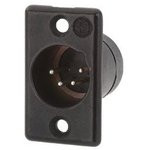 703-0500, 5 Way Panel Mount XLR Connector, Male, Silver Plated Contacts, 50 V ac