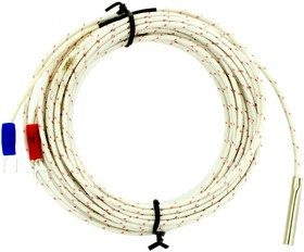 TC-K-TYPE-5M-30mm (0..+400°C), Термопара тип К, длина кабеля 5м, рабочая часть "гильза 30х5мм"