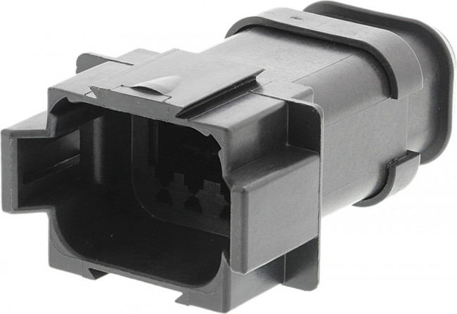 DT048PA-CE09, Корпус Автомобильного Разъема, тонкие стенки, черный, Серия DT, Гнездо, 8 вывод(-ов)