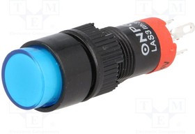 V10Y-11-24B, Переключатель: кнопочный, Пол: 2, SPDT, 0,5A/250ВAC, 1A/24ВDC, IP40