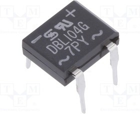 DBL104G-C1, Однофазный выпрямительный мост, Urmax 400В, If 1А, Ifsm 40А, DBL