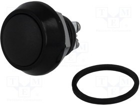 V12B-10N-A, Переключатель антивандальный, 1, SPST-NO, 2A/36VDC, IP65, 1000МОм