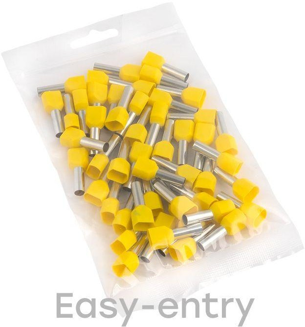 Наконечник штыревой втулочный изол. НШвИ(2) 6.0-14 (уп.50шт) EKF nhvi2-6.0-14