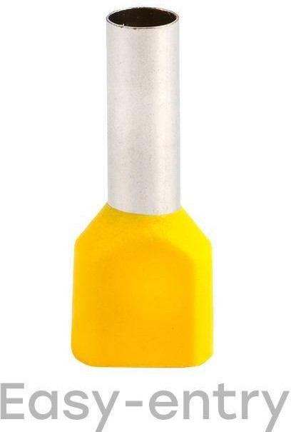 Наконечник штыревой втулочный изол. НШвИ(2) 6.0-14 (уп.50шт) EKF nhvi2-6.0-14