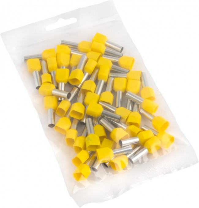 Наконечник штыревой втулочный изол. НШвИ(2) 6.0-14 (уп.50шт) EKF nhvi2-6.0-14