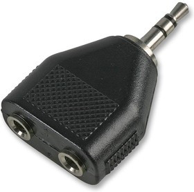 PSG01671, Переходник разъема, Стерео - 3.5мм, 2 вывод(-ов), Гнездо, Стерео - 3.5мм, 1 вывод(-ов), Штекер