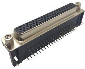 RND 205-01004, Socket High Density D-Sub Connector, DC-62, Radial Leads