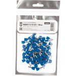 НШВИ(2) 2.5-10, Наконечник штыревой втулочный изолированный синий 2х2.5мм²