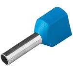 НШВИ(2) 2.5-10, Наконечник штыревой втулочный изолированный синий 2х2.5мм²