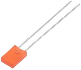 LL-253VD1F-1B, LED; rectangular; 5x2x7.15mm; red; 70?120mcd; 130°; Front: flat