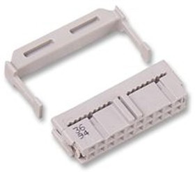 3421-6620, 20-Way IDC Connector Socket for Cable Mount, 2-Row