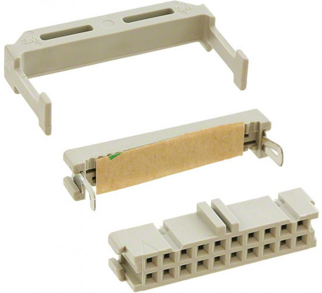3421-6620, 20-Way IDC Connector Socket for Cable Mount, 2-Row