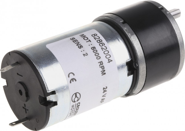 82862004, Brushed Geared DC Geared Motor, 3 W, 24 V dc, 50 Ncm, 440 rpm, 5mm Shaft Diameter