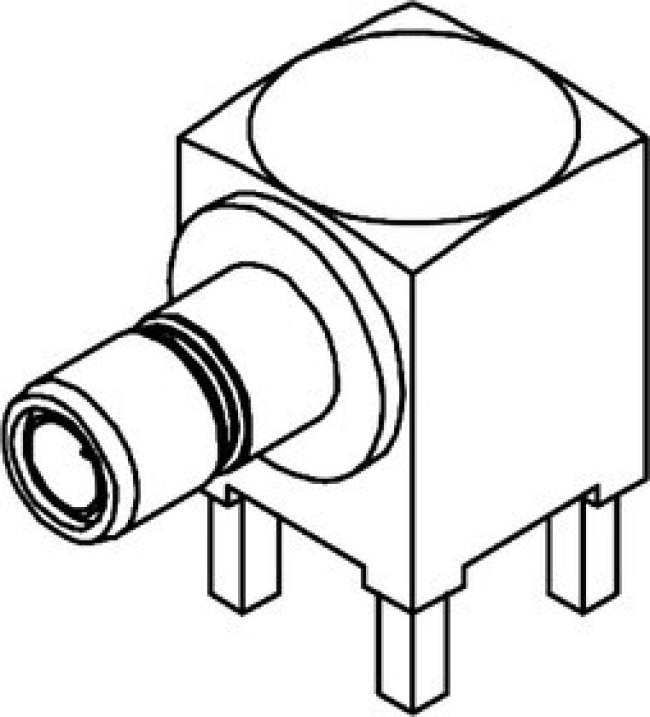73404-2280, 50 Right Angle Through Hole, SMB Connector, jack 73404-2280, 50 Right Angle Through Hole, SMB Connector, jack