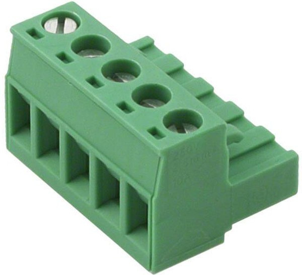 1752399, Pluggable Terminal Blocks 5 Pos 5.08mm pitch Plug 24-12 AWG Screw
