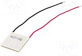 PM-30X30-36, Модуль: элемент Пельтье, 14,6В, 4,3А, 30x30x3,3мм, 36Вт, 16AWG PM-30X30-36, Модуль: элемент Пельтье, 14,6В, 4,3А, 30x30x3,3мм, 36Вт, 16AWG