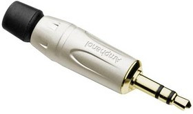 KS3P-AU, KS3P-AU -AMPHENOL SINE/TUCHEL - Телефонный аудио разъем, Stereo, 3 контакт(-ов), Штекер, 3.