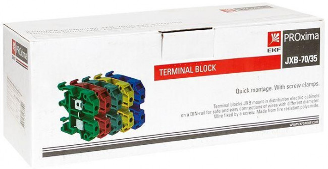 plc-jxb-70/35b, Колодка клеммная JXB-70/35 синяя PROxima