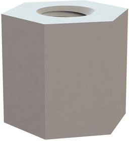 14HTSP001, Standoffs &amp; Spacers Hex Threaded Standoff, #4-40 Thread, .250 Spacer, Natural, Nylon, .250 Across Flats