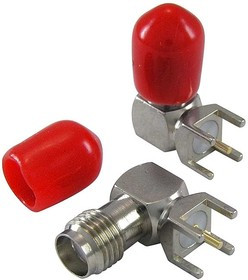 SMA-JR, Разъём высокочастотный , гнездо на плату, прямой угол