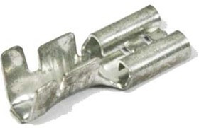 Клемма розетка, 6,4x0,8, латунь луженая, защелка