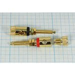 Клемма приборная, 42 d9,5мм, 6,3 А, красный, отверстие 4,0/5,0мм, WT-1954G/R