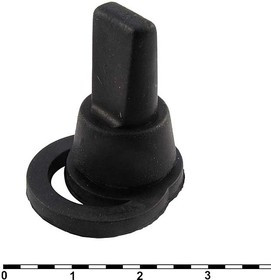 WPC-03 (12mm), Колпачок влагозащитный для тумблера WPC-03, 12 мм, цвет черный.