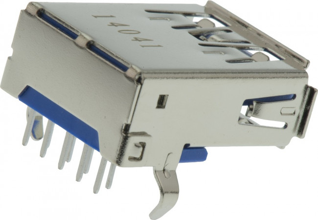 48405-0003, Right Angle, Through Hole, Socket Type A 3.0 USB Connector