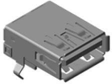 48405-0003, Right Angle, Through Hole, Socket Type A 3.0 USB Connector