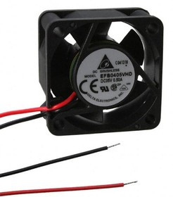 EFB0405VHD, DC Fans DC Tubeaxial Fan, 40x20mm, 5VDC, Ball Bearing, Lead Wires