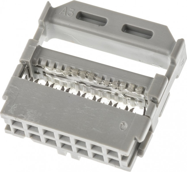 3385-6614, Conn IDC Connector SKT 14 POS 1.27mm IDT RA Cable Mount