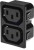 PX0714/2/15/28, IEC Power Connector, IEC C13 Outlet, 15 А, 250 В AC, Быстрое Соединение, Snap-In, Flange Mount PX0714/2/15/28, IEC Power Connector, IEC C13 Outlet, 15 А, 250 В AC, Быстрое Соединение, Snap-In, Flange Mount