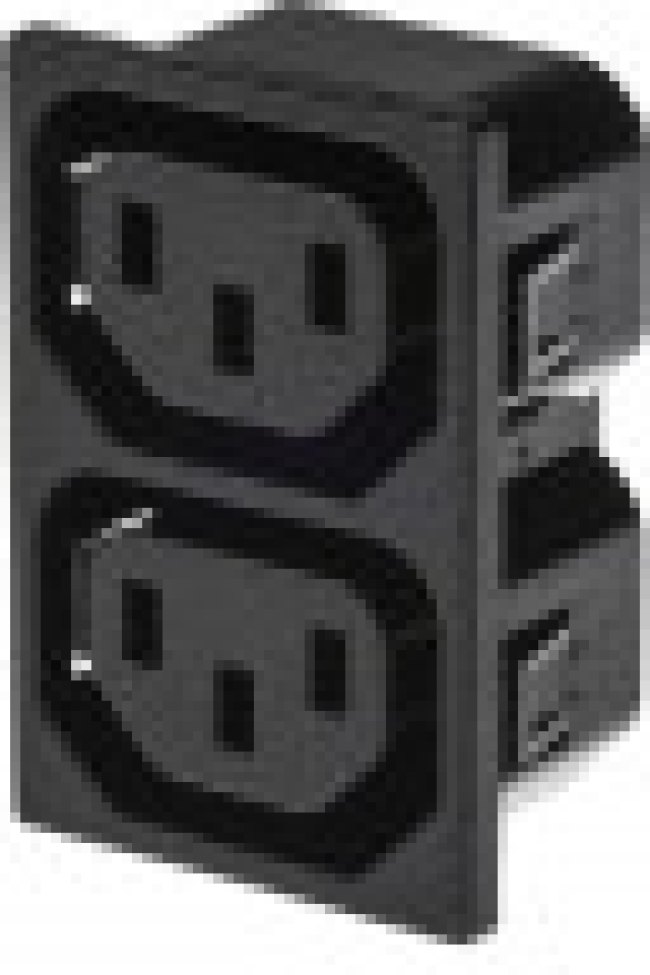 PX0714/2/15/28, IEC Power Connector, IEC C13 Outlet, 15 А, 250 В AC, Быстрое Соединение, Snap-In, Flange Mount PX0714/2/15/28, IEC Power Connector, IEC C13 Outlet, 15 А, 250 В AC, Быстрое Соединение, Snap-In, Flange Mount
